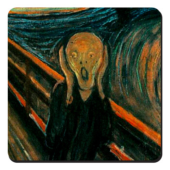 The Scream, Τετράγωνο μαγνητάκι ξύλινο 9x9cm