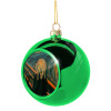 Green Christmas tree ornament ball 8cm