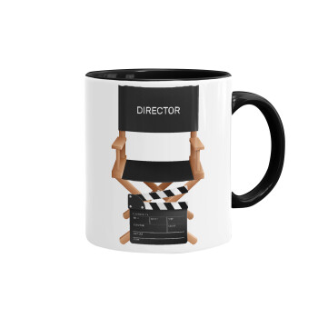 Director, Mug colored black, ceramic, 330ml