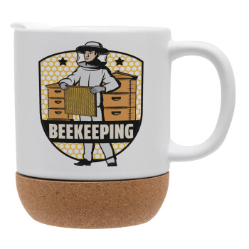 Beekeeping, Ceramic coffee mug Cork (MAT), 330ml (1pcs)