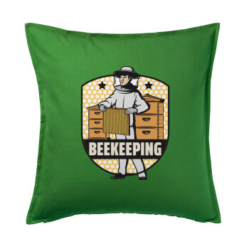 Beekeeping, Sofa cushion Green 50x50cm includes filling