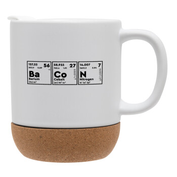 Chemical table your text, Ceramic coffee mug Cork (MAT), 330ml (1pcs)