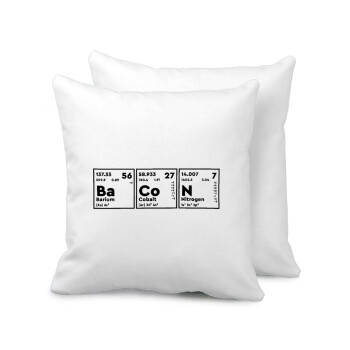 Chemical table your text, Sofa cushion 40x40cm includes filling