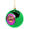 Green Christmas tree ornament ball 8cm