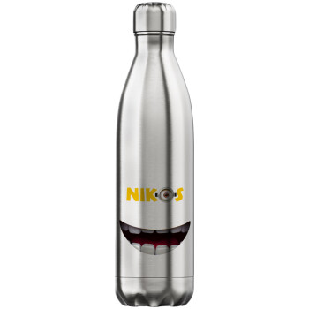 The minions, Μεταλλικό παγούρι θερμός Inox (Stainless steel), διπλού τοιχώματος, 750ml