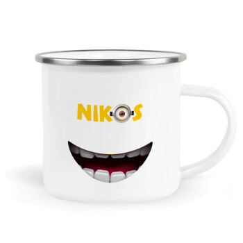 The minions, Metallic enamel cup white 360ml