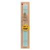 Easter Set, wooden keychain & aromatic flat Easter candle (30cm) (TURQUOISE)