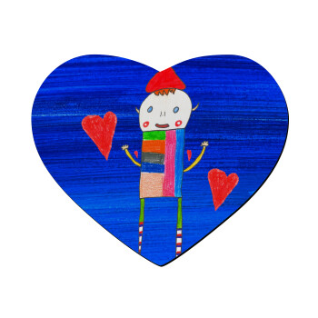 Ο Αλέξανδρος ζωγραφίζει την Αγάπη, Mousepad καρδιά 23x20cm