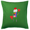 Sofa cushion Green 50x50cm includes filling