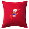 Sofa cushion RED 50x50cm includes filling