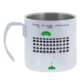 Space invaders, Mug Stainless steel double wall 400ml