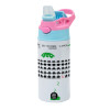 Children's hot water bottle, stainless steel, with safety straw, Pink/BlueCiel (360ml) BPA FREE