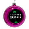 Purple Christmas tree ornament bauble 8cm