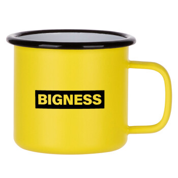 BIGNESS, Metallic enamel MATT Yellow cup 360ml