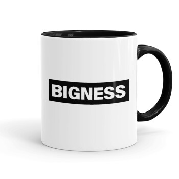 BIGNESS, Mug colored black, ceramic, 330ml