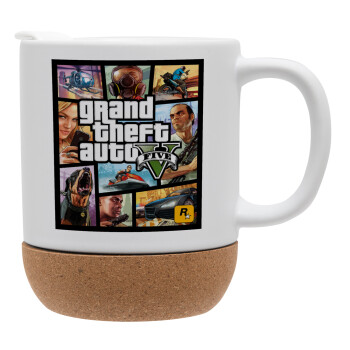 GTA V, Ceramic coffee mug Cork (MAT), 330ml (1pcs)