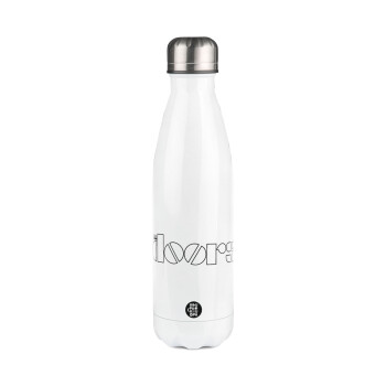 The Doors, Metal mug thermos White (Stainless steel), double wall, 500ml