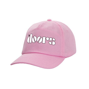 The Doors, Adult Baseball Cap, 100% Cotton, PINK (COTTON, ADULT, UNISEX, ONE SIZE)