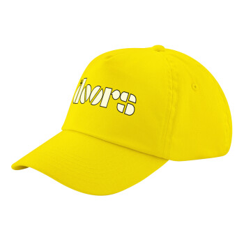 The Doors, Child's Baseball Cap, 100% Cotton Twill, Yellow (COTTON, CHILD, UNISEX, ONE SIZE)