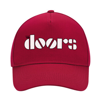 The Doors, Adult Ultimate Hat RED, (100% COTTON DRILL, ADULT, UNISEX, ONE SIZE)