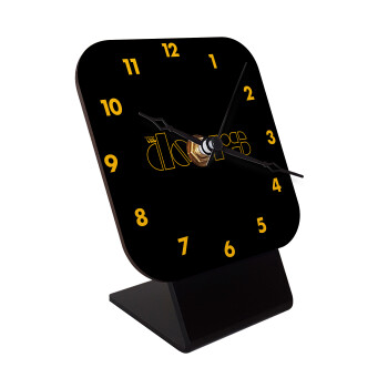 The Doors, Επιτραπέζιο ρολόι σε φυσικό ξύλο (10cm)