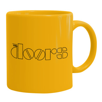 The Doors, Ceramic coffee mug yellow, 330ml (1pcs)