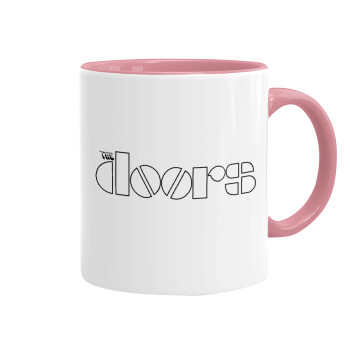 The Doors, Κούπα χρωματιστή ροζ, κεραμική, 330ml