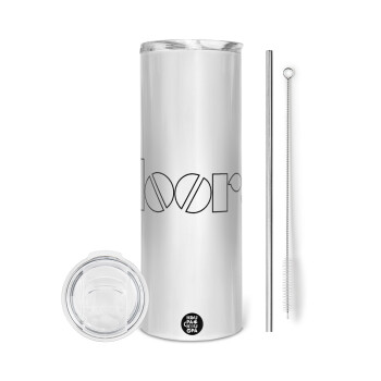 The Doors, Eco friendly stainless steel tumbler 600ml, with metal straw & cleaning brush