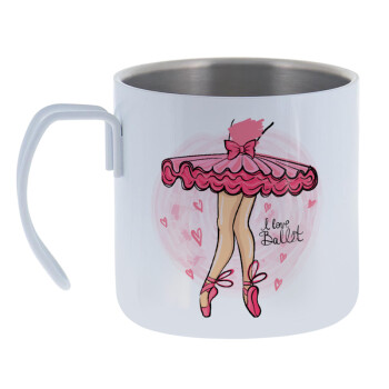 I Love Ballet, Mug Stainless steel double wall 400ml