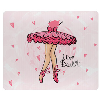 I Love Ballet, Mousepad rect 23x19cm