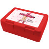 Children's cookie container RED 185x128x65mm (BPA free plastic)