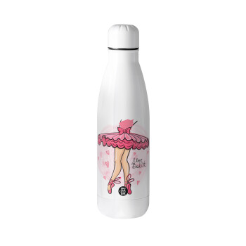 I Love Ballet, Μεταλλικό παγούρι θερμός (Stainless steel), 500ml