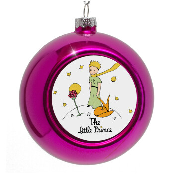 The Little prince classic, Purple Christmas tree ornament bauble 8cm