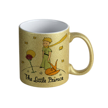 The Little prince classic, Κούπα Χρυσή Glitter που γυαλίζει, κεραμική, 330ml