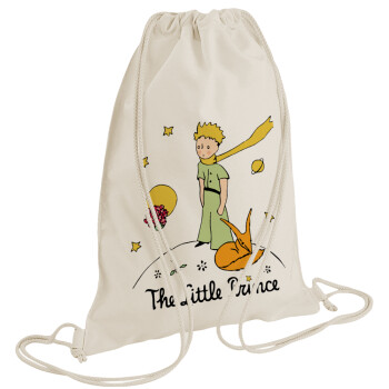 The Little prince classic, Backpack bag GYMBAG natural (28x40cm)