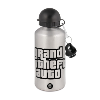 GTA (grand theft auto), Metallic water jug, Silver, aluminum 500ml
