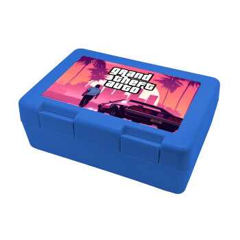 GTA (grand theft auto), Παιδικό δοχείο κολατσιού ΜΠΛΕ 185x128x65mm (BPA free πλαστικό)