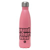 Metal mug thermos Pink Mat (Stainless steel), double wall, 500ml