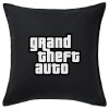 Sofa cushion black 50x50cm includes filling