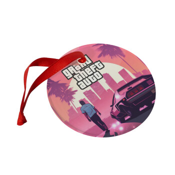 GTA (grand theft auto), Christmas ornament glass 9cm