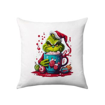 Giggling Grinchy Galore, Μαξιλάρι καναπέ 40x40cm περιέχεται το  γέμισμα