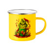 Yellow Enamel Metallic Cup 360ml