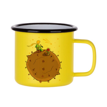 The Little prince planet, Metallic enamel MATT Yellow cup 360ml