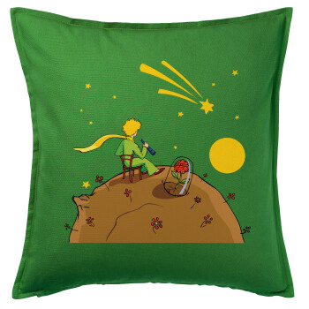 The Little prince planet, Sofa cushion Green 50x50cm includes filling