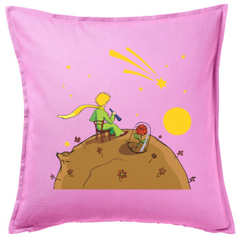 The Little prince planet, Sofa cushion Pink 50x50cm includes filling