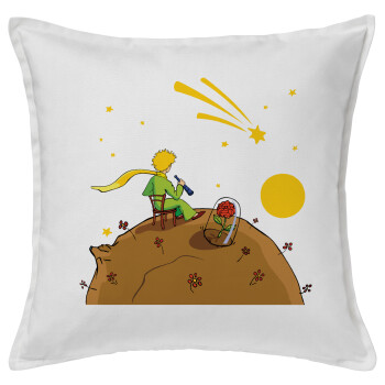 The Little prince planet, Sofa cushion White 50x50cm includes filling