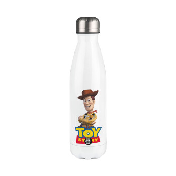 Woody cowboy, Metal mug thermos White (Stainless steel), double wall, 500ml