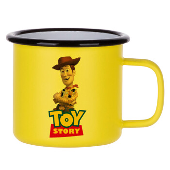 Woody cowboy, Metallic enamel MATT Yellow cup 360ml