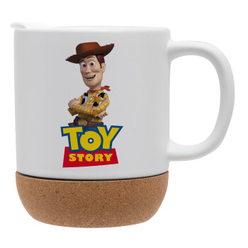 Woody cowboy, Ceramic coffee mug Cork (MAT), 330ml (1pcs)