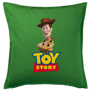 Woody cowboy, Sofa cushion Green 50x50cm includes filling